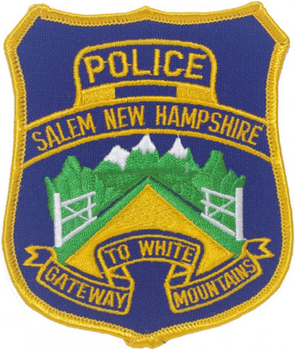 Salem New Hampshire Police Gateway to white Mountains geborduurde patch embleem | Opnaai